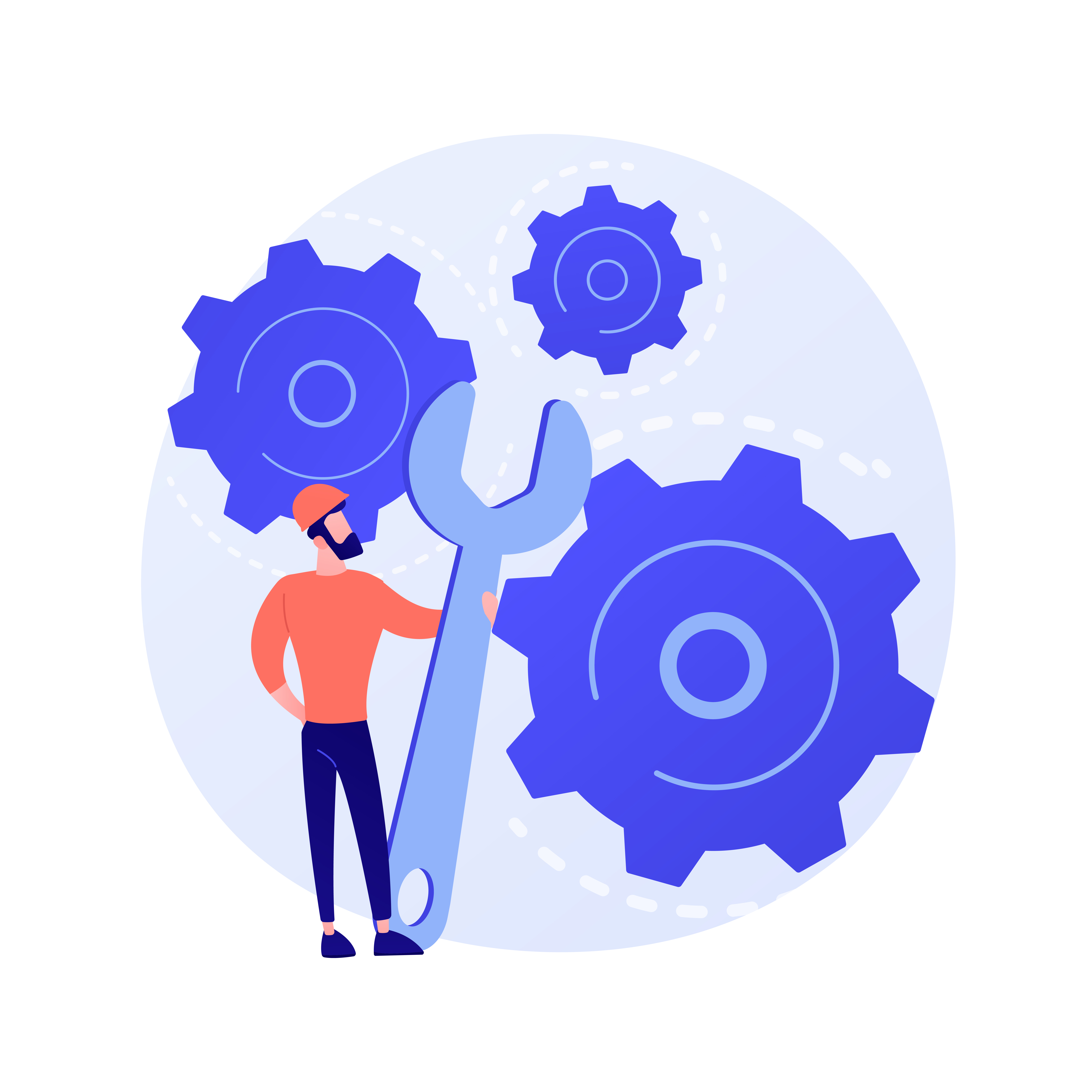 Completion of technical maintenance!